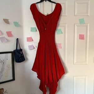Elegant Red Women's Dress